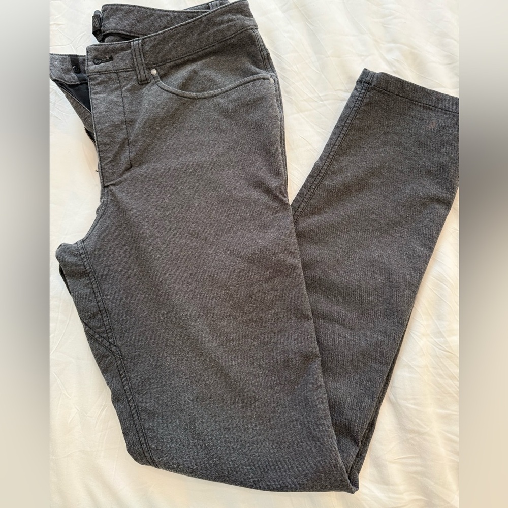 Lululemon ABC Slim Pant 32x34” | Tech Canvas | Heathered Black
